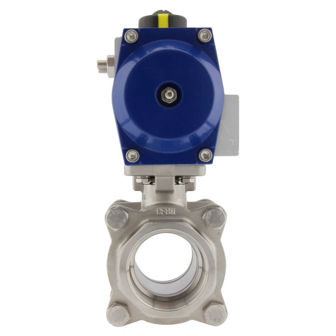 G3'' 2-Wege-Edelstahl-Pneumatik-Kugelhahn Feder offen - BL2SA3