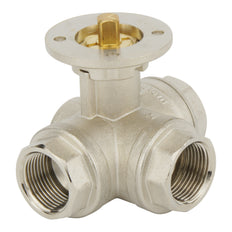 G1-1/4'' 3-Wege T-Port Messing Pneumatische Kugelventil Feder Geschlossen - BL3BA
