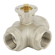 G2'' 3-Wege T-Port Messing Pneumatische Kugelventil Doppelt Wirkend - BL3BA