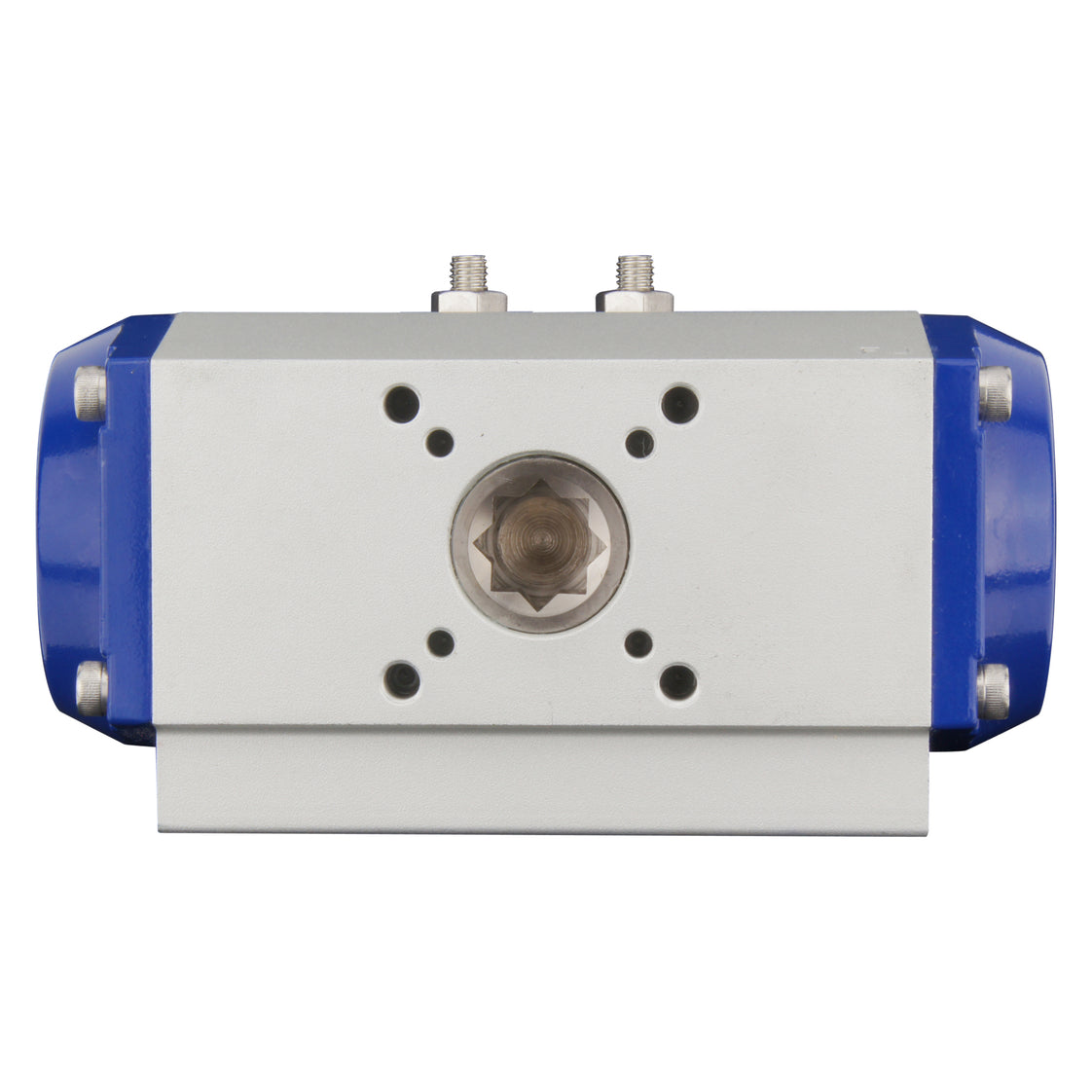 G1-1/2'' 3-Wege L-Port Messing Pneumatische Kugelventil Feder Geschlossen - BL3BA