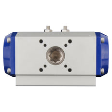 G3'' 3-Wege T-Port Edelstahl Pneumatischer Kugelhahn Feder Geschlossen - BL3SA