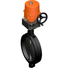 Belimo Absperrklappe DN350/PN16 Wafer 120-240VAC/DC 2&3-Punkt GGG40 EPDM IP67 ISO 5211 Klemme 38s 650Nm D6350N/SY6-230-3-T