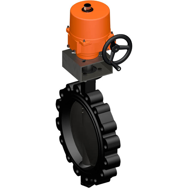 Belimo Absperrklappe DN350/PN16 Lug 120-240VAC/DC Modulierend GGG40 EPDM IP67 ISO 5211 MFT Klemme 32s 650Nm D6350NL/SY6-230-MF-T