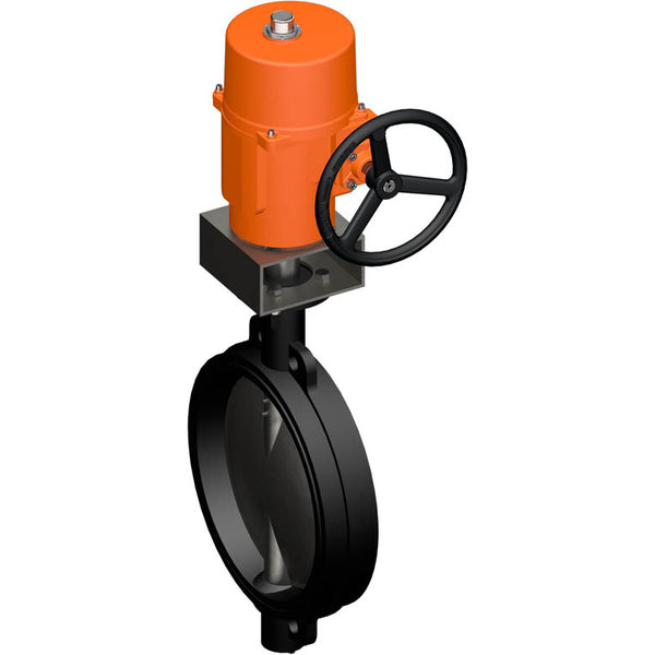 Belimo Absperrklappe DN400/PN16 Wafer 120-240VAC/DC 2&3-Punkt GGG40 EPDM IP67 ISO 5211 Terminals 58s 1000Nm D6400N/SY7-230A-3-T
