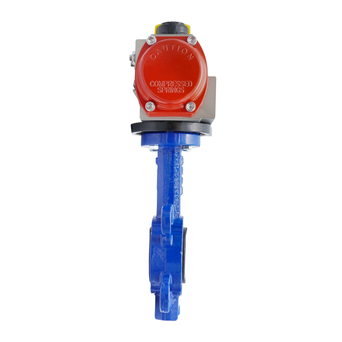 Pneumatische Absperrklappe DN65 (2-1/2 Zoll) Lug Gusseisen Edelstahl FKM Federöffnend