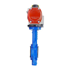 Pneumatische Absperrklappe DN80 (3 Zoll) Zwischenflansch Gusseisen GGG 40 EPDM Doppelt Wirkend