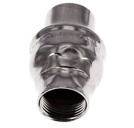 3/4'' NPT Edelstahl 316 Rückschlagventil FKM 0.03-16bar (0.44-232psi) - NSF ANSI 61