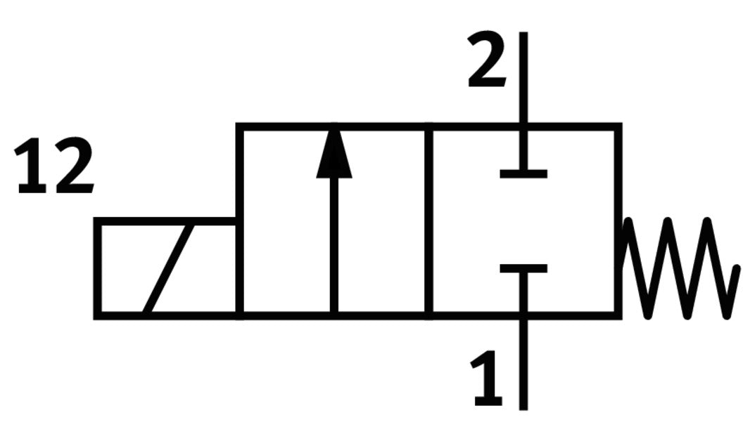 Festo 2/2 NC Monostabil Magnetventil Für Luft G1/8 300L/Min - 2187