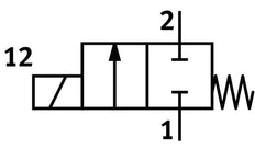 Festo 2/2 NC Monostabil Magnetventil Für Luft G1/8 300L/Min - 2187