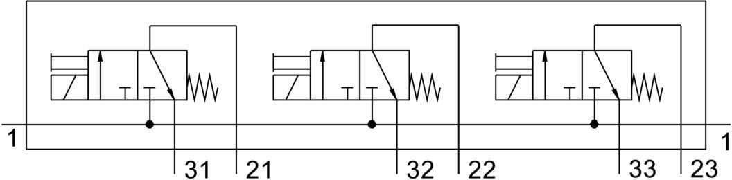 Festo 3x3/2 NC Monostabil Luft Magnetventil G1/4 160L/Min - 6687