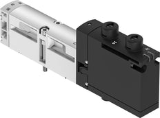 Festo 5/3 Druckluft/Ausgelassen Magnetventil Baugröße 18mm ISO 15407-2 370l/min - 8040110