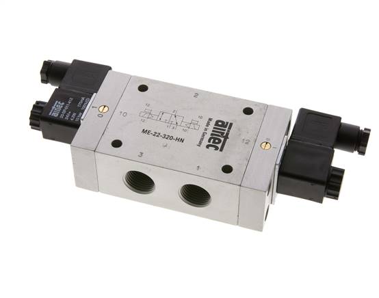 3/2 G1/2'' (G1/8'') Bistabiles Magnetventil Externe Steuerung 12V DC 0-10bar/0-140psi Airtec
