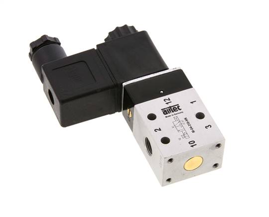 3/2 G1/8'' NO-Magnetventil 24V AC 2-10bar/28-140psi Airtec