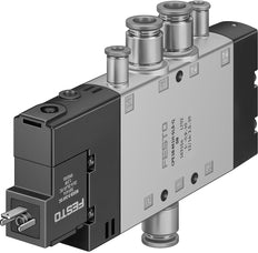 Festo 5/2 Monostabiler Luft Magnetventil QS-10 1250l/min - 163178
