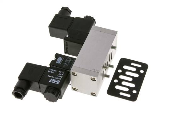 5/3 ISO 5599-1 Zentrum geschlossen Magnetventil 24V AC 3-10bar/42-140psi Airtec