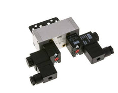 5/3 ISO 5599-1 Zentrum geschlossen Magnetventil 12V DC 3-10bar/42-140psi Airtec