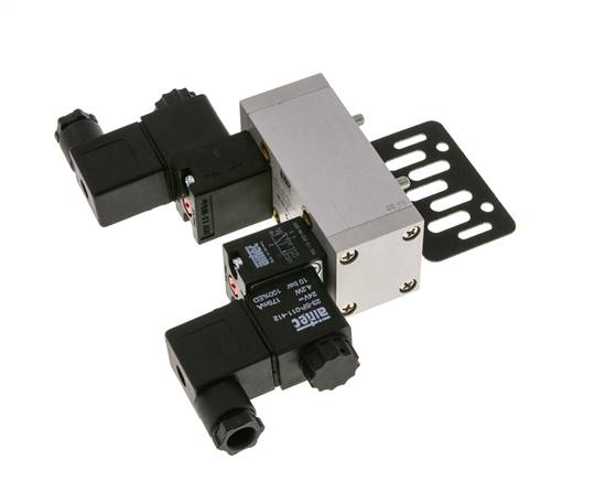 5/3 ISO 5599-1 Zentrum geschlossen Magnetventil 12V DC 3-10bar/42-140psi Airtec