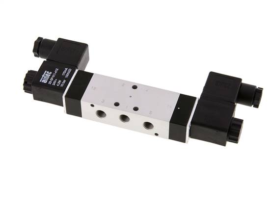 5/3 G1/8'' Druckmittel-Magnetventil 230V AC 3-10bar/42-140psi Airtec