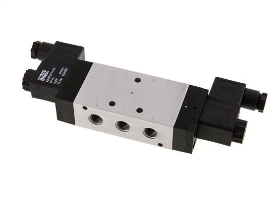 5/3 G1/4'' Druck-Center-Magnetventil 115V AC 3-10bar/42-140psi Airtec