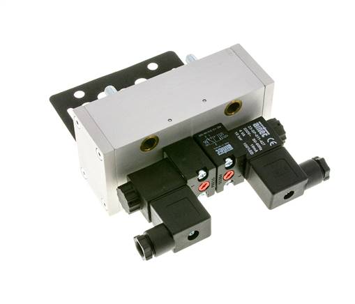 5/3 ISO 5599-3 Zentrum geschlossen Magnetventil 24V AC 3-10bar/42-140psi Airtec