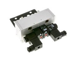 5/3 ISO 5599-3 Auspuff Zentrum Magnetventil 48V DC 3-10bar/42-140psi Airtec