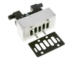 5/3 ISO 5599-3 Auspuff Zentrum Magnetventil 24V AC 3-10bar/42-140psi Airtec