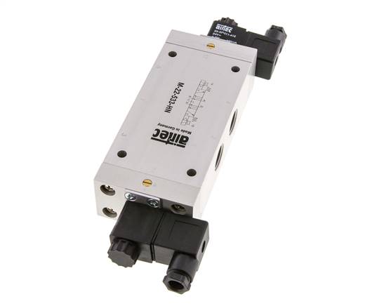 5/3 G1/2'' Auspuff-Mittelmagnetventil 115V AC 3-10bar/42-140psi Airtec