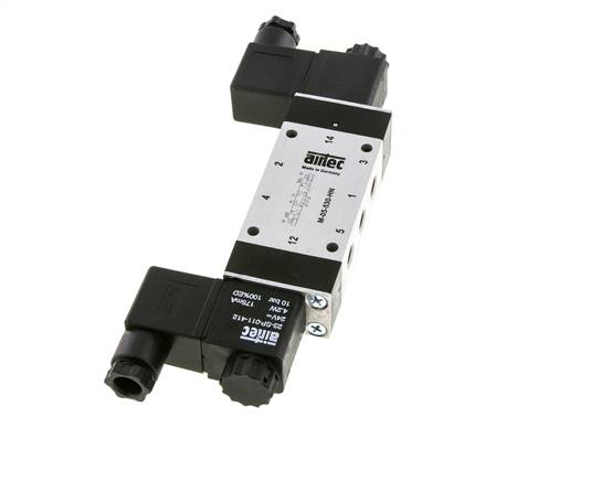 5/3 G1/8'' Center Closed Magnetventil 115V AC 3-8bar/42-112psi Airtec