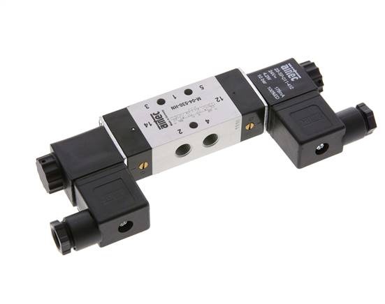 5/3 G1/8'' Center Closed Magnetventil 230V AC 3-10bar/42-140psi Airtec