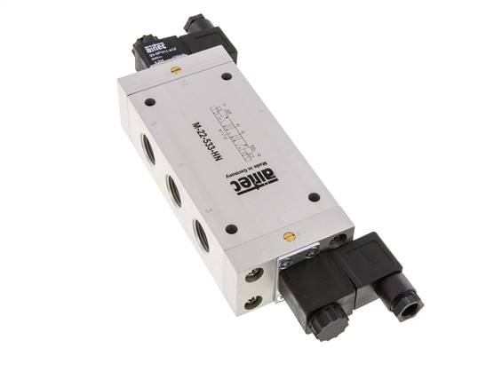 5/3 G1/2'' Auslass-Mittelmagnetventil 24V AC 3-10bar/42-140psi Airtec