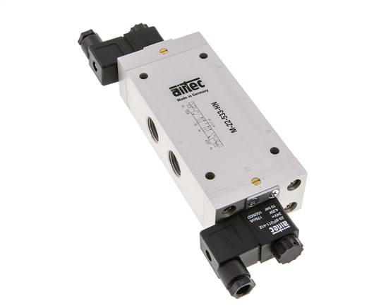 5/3 G1/2'' Auslass-Mittelmagnetventil 24V AC 3-10bar/42-140psi Airtec