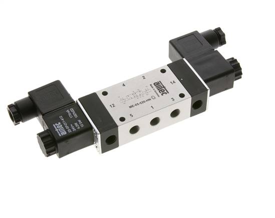 5/2 G1/8'' Bistabiles Magnetventil Externe Steuerung 12V DC 0-10bar/0-140psi Airtec