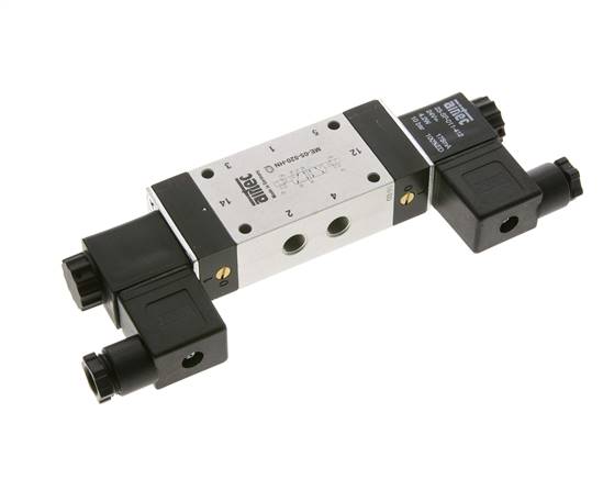 5/2 G1/8'' Bistabiles Magnetventil Externe Steuerung 12V DC 0-10bar/0-140psi Airtec