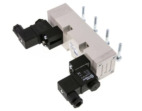 5/3 ISO 5599-2 Druckmittel-Magnetventil 115V AC 2-10bar/28-140psi YPC