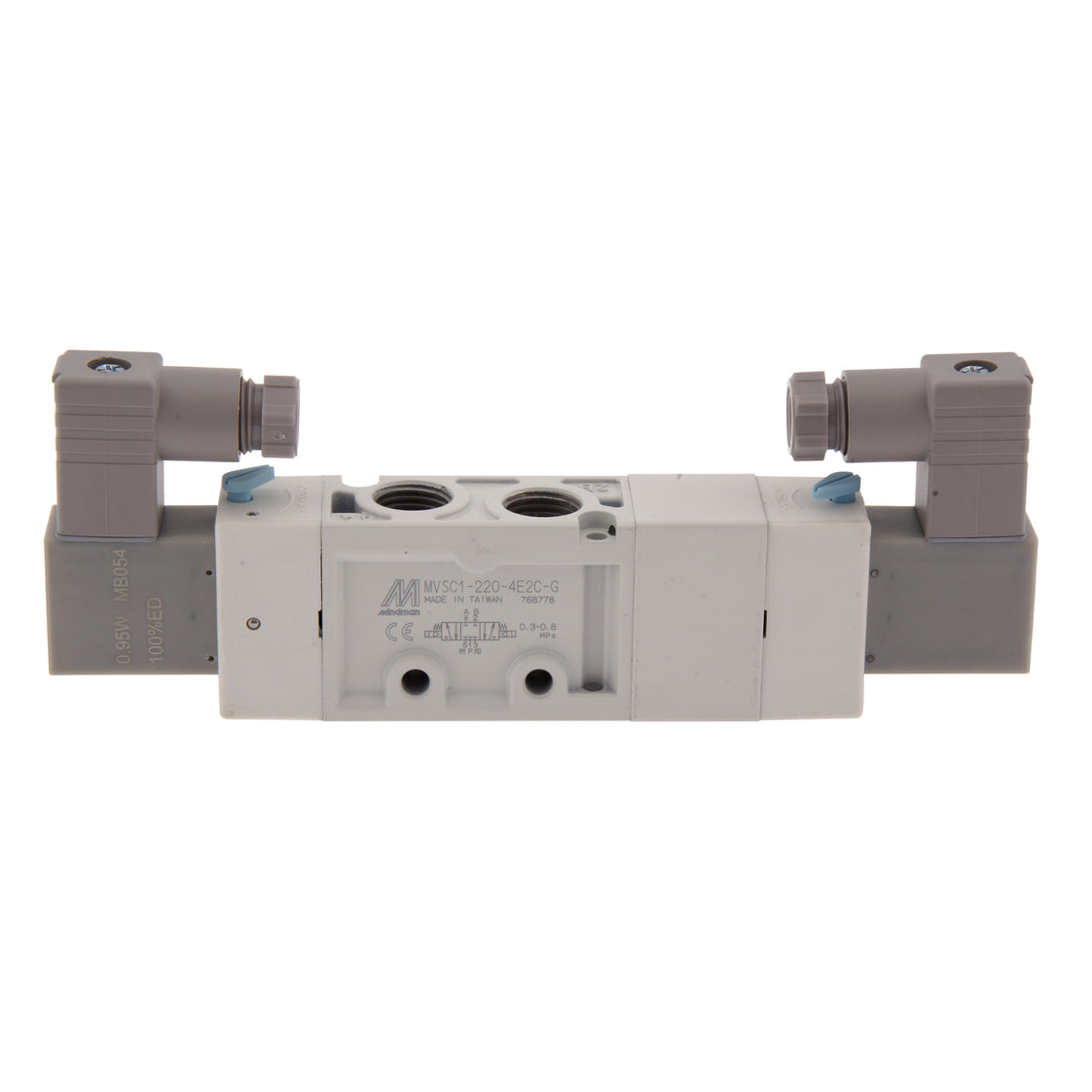G1/4'' 230V AC 5/3-Wege-Magnetventil, mittig geschlossen, 3-8bar MVSC1