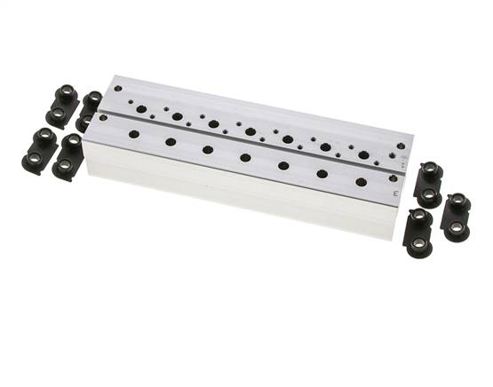4xG1/4'' Verteiler 7-Stationen Festo 576470 VABM-B10-20S-G14-7-P3