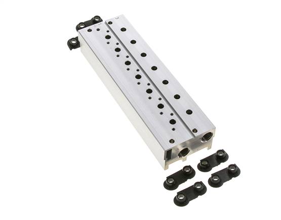 4xG1/4'' Verteiler 7-Stationen Festo 576470 VABM-B10-20S-G14-7-P3