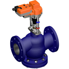Belimo Geradsitzventil 30mm Flansch DN100 Kvs145 24VAC/DC Ausfallsicher 150s BACnet 0-10/2-10V 2000N IP54 H6100R/AVK24A-MOD