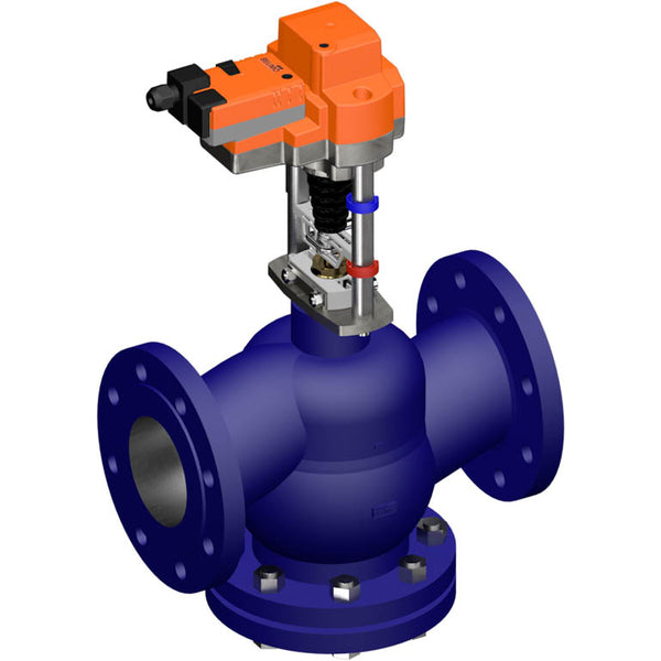 Belimo Geradsitzventil 30mm Flansch DN100 Kvs145 24VAC/DC 150s 0-10V 2500N IP54 H6100R/EV24A-SZ-TPC
