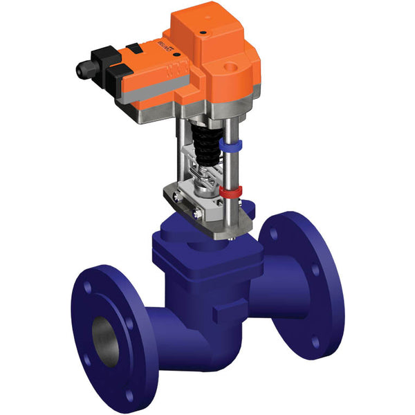 Belimo Geradsitzventil 40mm Flansch DN150 Kvs320 24VAC/DC 150s BACnet 0-10/2-10V 2500N IP54 H6150SP/EV24A-MOD