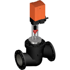 Belimo Geradsitzventil DN250 Flansch 65mm Hub Kvs1000 230VAC 82s 3-Punkt 12000N IP65 Terminal H6250+GV12-230-3-T