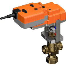 Belimo Geradsitzventil G1-1/8 15mm Hub Kvs2.5 24VAC/DC Ausfallsicher NC/NO 35s MP-Bus 0-10/2-10V 1000N IP54 H414B/NVKC24A-MP-TPC