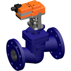 Belimo Geradsitzventil 18mm Flansch DN100 Kvs125 24VAC/DC 150s 2/3-Punkt 1000N IP54 H6100X125-SP2/NV24A-TPC