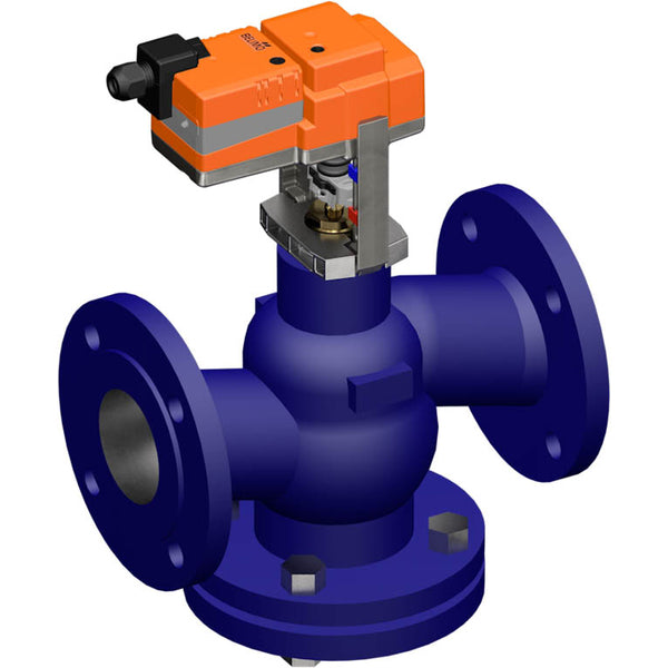 Belimo Geradsitzventil DN80 Flansch 18mm Hub Kvs90 100-240VAC 150s 2/3-Punkt 1000N IP54 H679N/NV230A-TPC