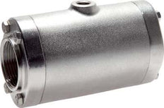 Pneumatisches Quetschventil 2 1/2 Zoll aus Edelstahl mit Gummimanschette - abriebfest