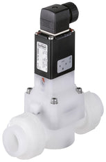 Magnetventil 31 mm verschweißte Hülsen NC PVDF FKM 0,5-6bar/7-87psi 110VAC 0142 89943