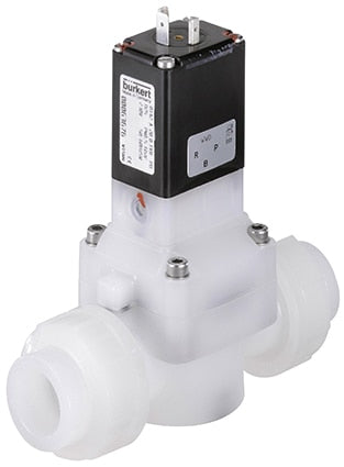 Magnetventil 20 mm verschweißte Hülsen NC PVDF EPDM 0,5-6bar/7-87psi 120VAC 0142 454909