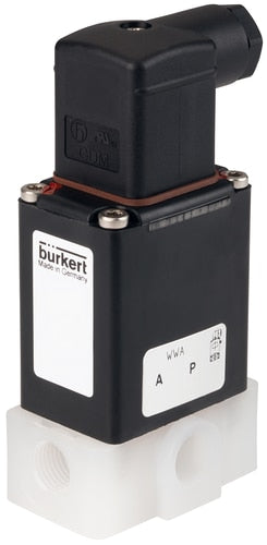 Magnetventil 3/2-Wege G1/4'' Universal PVDF FFKM 0-2bar/29psi 24VDC 0330 345780