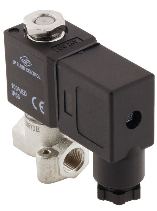 Magnetventil CM-DA 1/8'' NPT Edelstahl FKM 0-10bar 24V DC