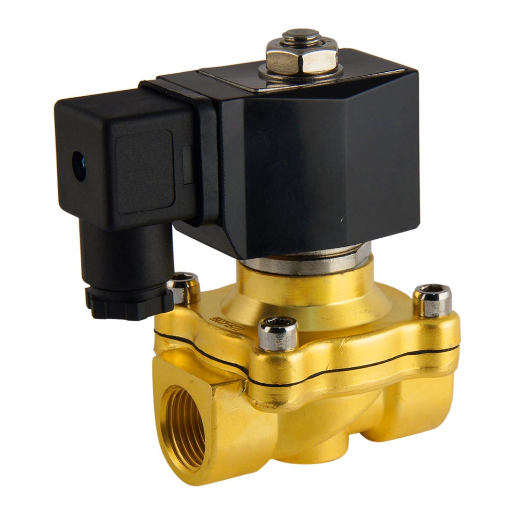 Magnetventil DF-SA 1/2'' Messing FKM 0-6bar 12V DC